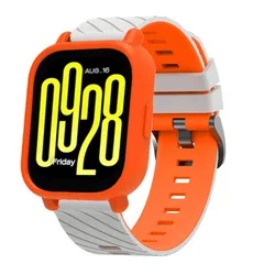 Two - Tone Silicone Strap and TPU Case Set for Smartwatch Accessories (Starlight Orange)