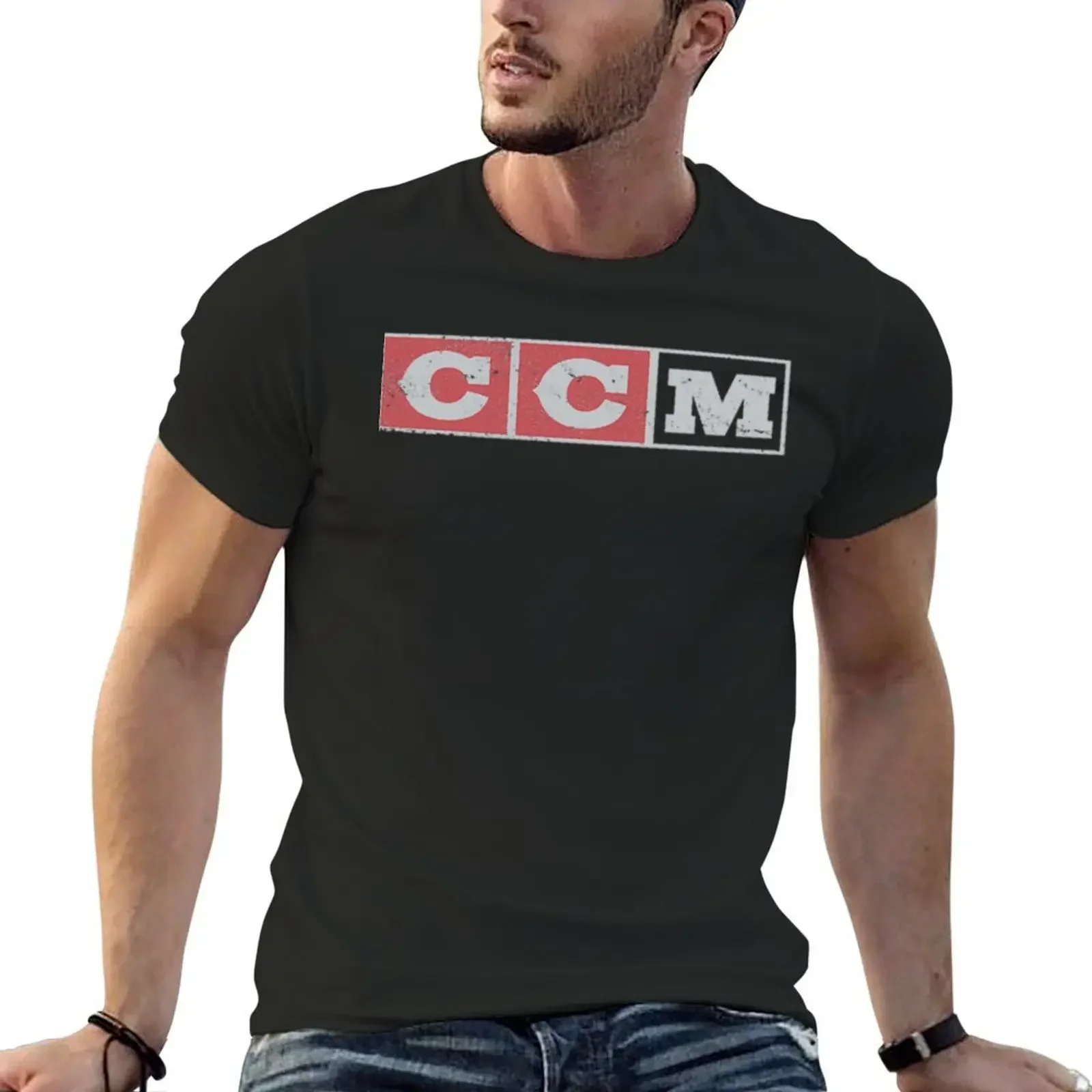 

CCM logo T-shirt for a boy plus sizes summer clothes men clothes
