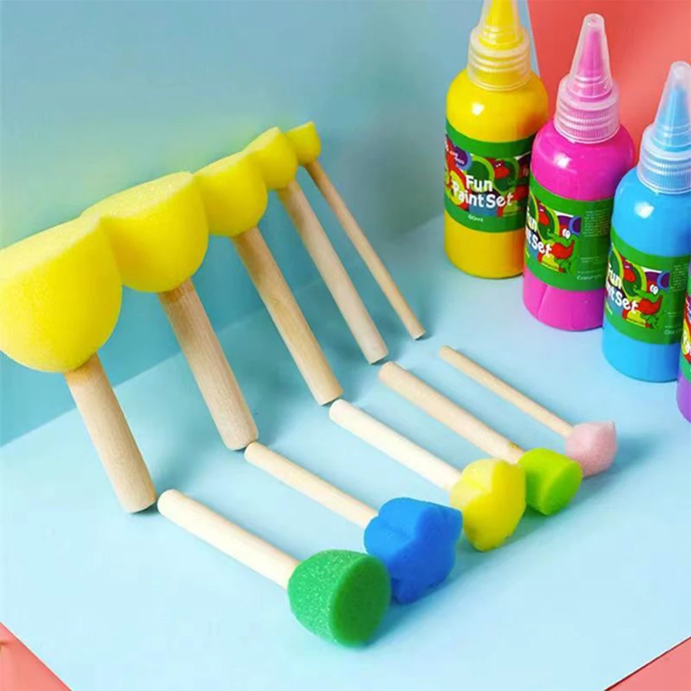 4/5PCS Kids Sponge Paint Brush Set 4