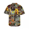 Tarot Hawaiian Shirt Men Beach A Major Arcana Print Casual Shirts Short Sleeve Breathable Design Novelty Oversize Blouses 4