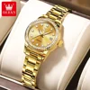 OLEVS Automatic Mechanical Watch for Women Diamond Calendar Dial Stainless Steel Waterproof Luminous Elegant Women's Wristwatch 1