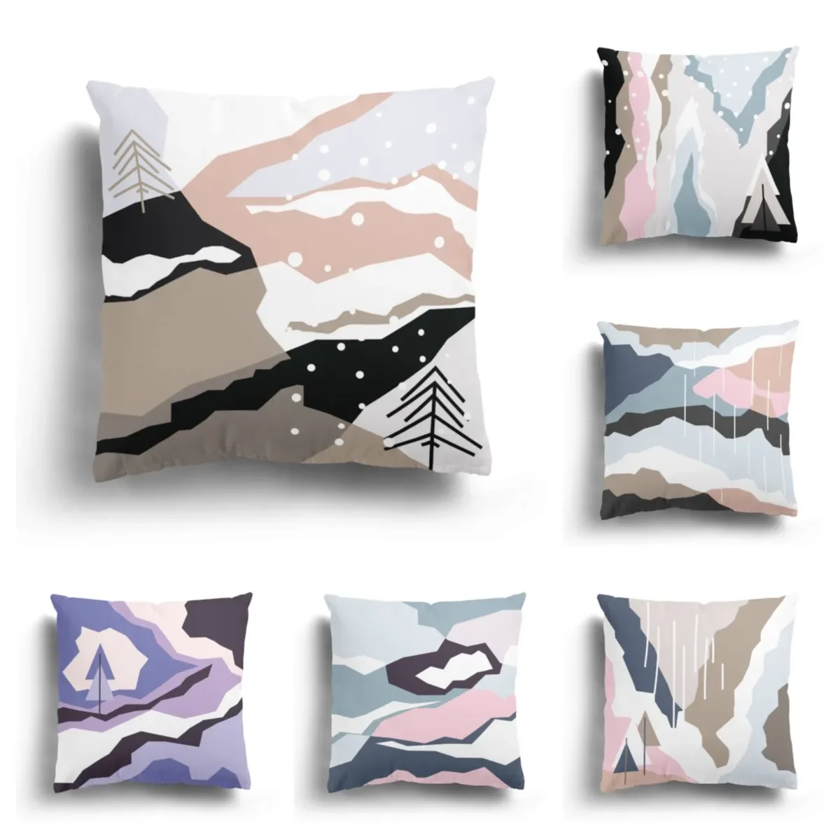 

Simple Geometric Living Room Sofa Cushion Pillowcase Bedside Cover