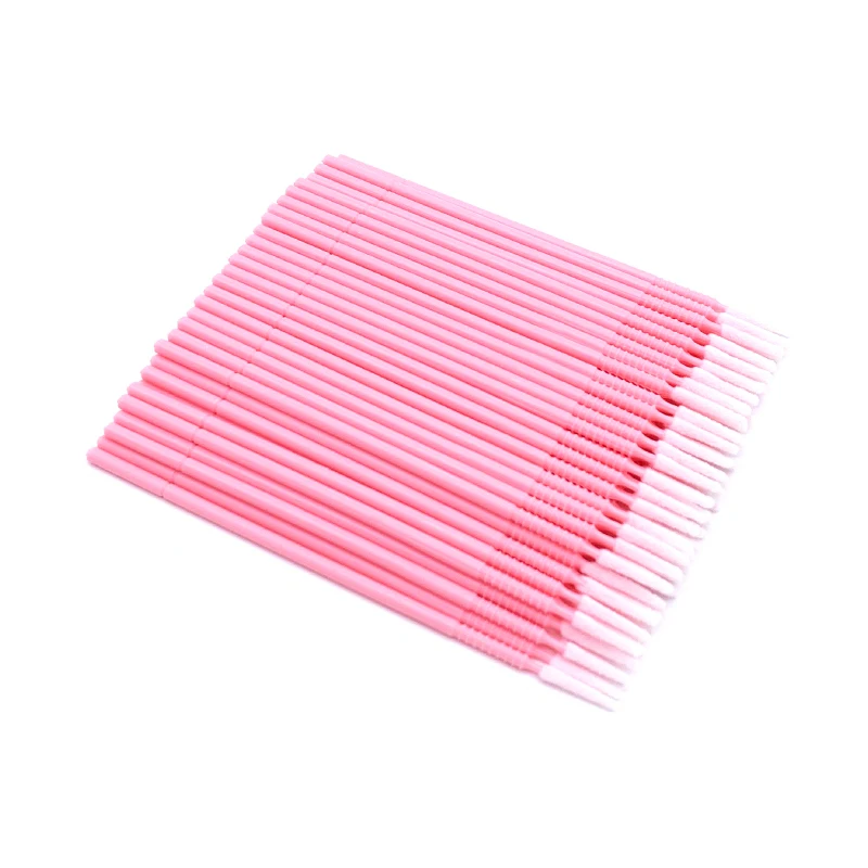 100pcs Bendable Micro Brushes Disposable Microbrush Applicators Eyelash Extensions Glue Cleaning Brush for Lash Extension 5