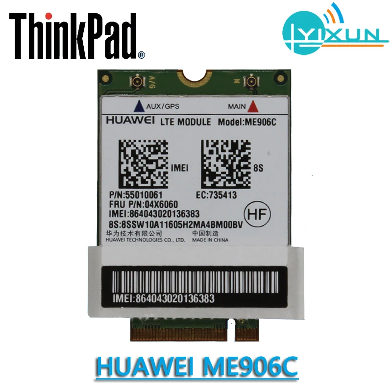 

HUAWEI ME906C с антенной LTE 4G модуль FRU:04X6060 4G WLAN карта для Lenovo ThinkPad 10/8 TDD LTE/TD-SCDMA/FDD LTE