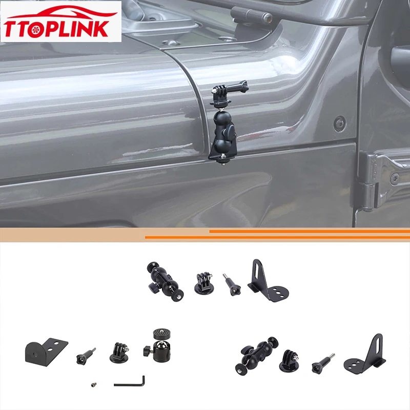 

Exterior Engine Hood Angle Motion Camera Bracket for Jeep Wrangler JK/JL for Jeep JT Gladiatoe Car Accessories