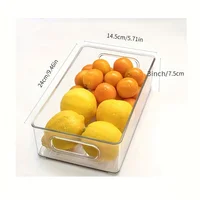 6 ensembles. Boîte de rangement pour réfrigérateur, boîte de rangement alimentaire pour réfrigérateur, congélateur, armoire, rangement de salle à manger, organisateur de réfrigérateur, cuisine, B 4