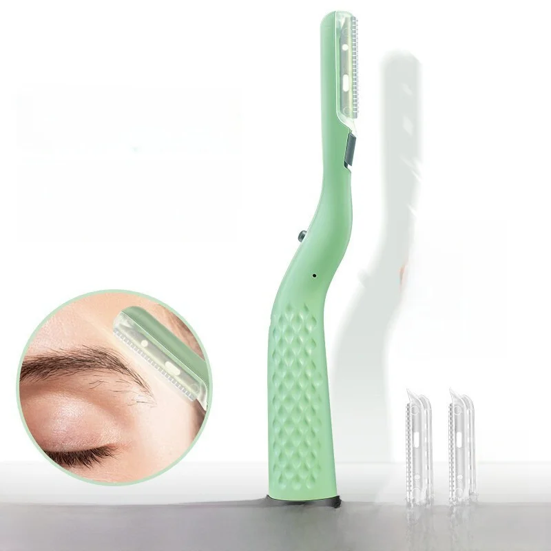초보자를 위한 수동 눈썹 트리머, 긁힘 방지 제모 면도기, 눈썹 정리 도구, 남..