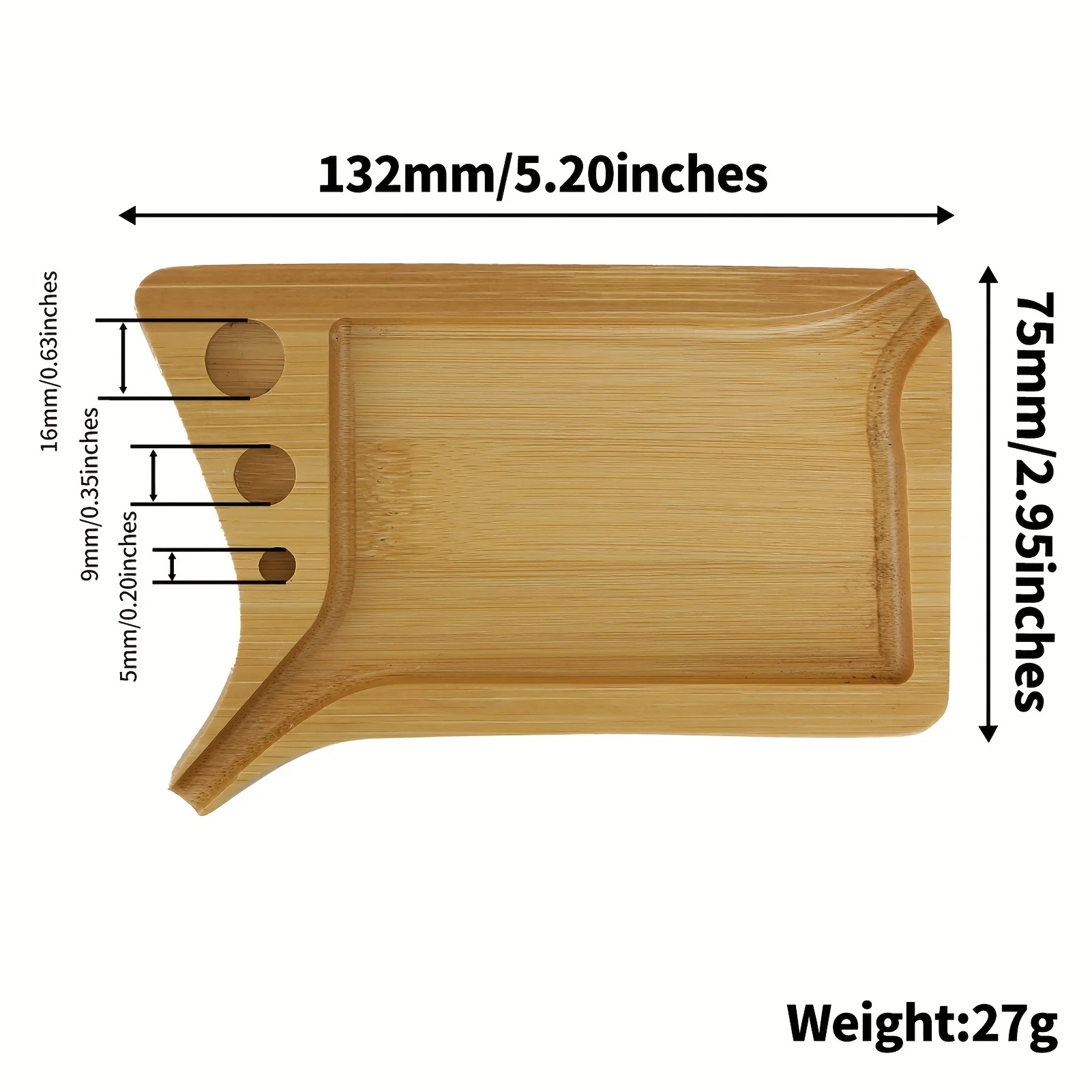 Bamboo Wood Herb Tobacco Rolling Tray Funnel Tool Loader Cones Smoking Accessories