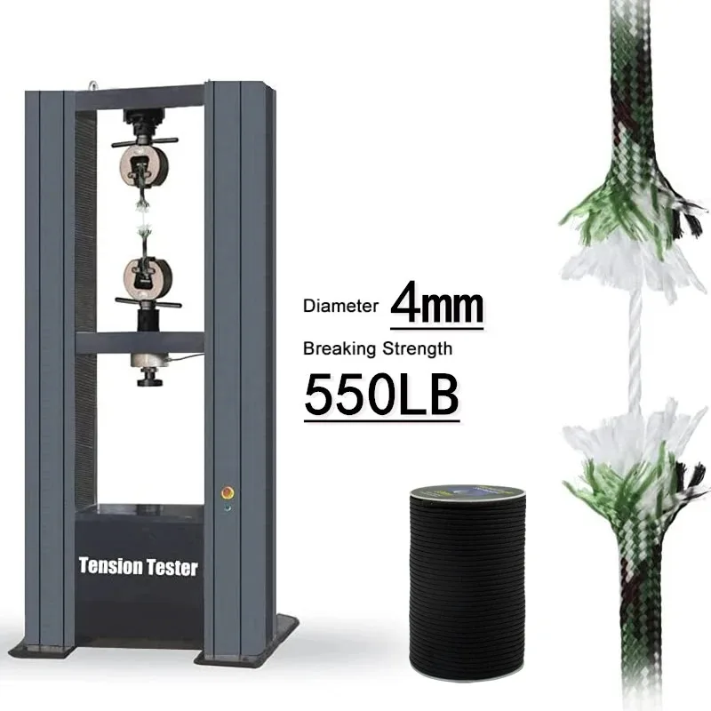 550 파라코드 로프 7코어 4mm 5/15/30M 야외 생존 캠핑 낙하산 줄 텐트 하이킹 랜야드 액세서리