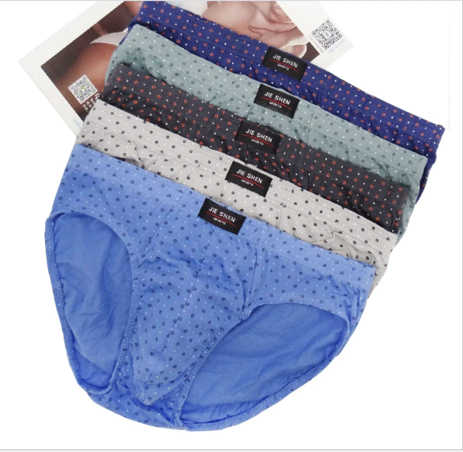 Description Picture 2 of itemJIESHEN New  Stripe Briefs Sale 4pcs/Lot Mens Brief Cotton Mens Underwear Pant For Men Sexy Underwear