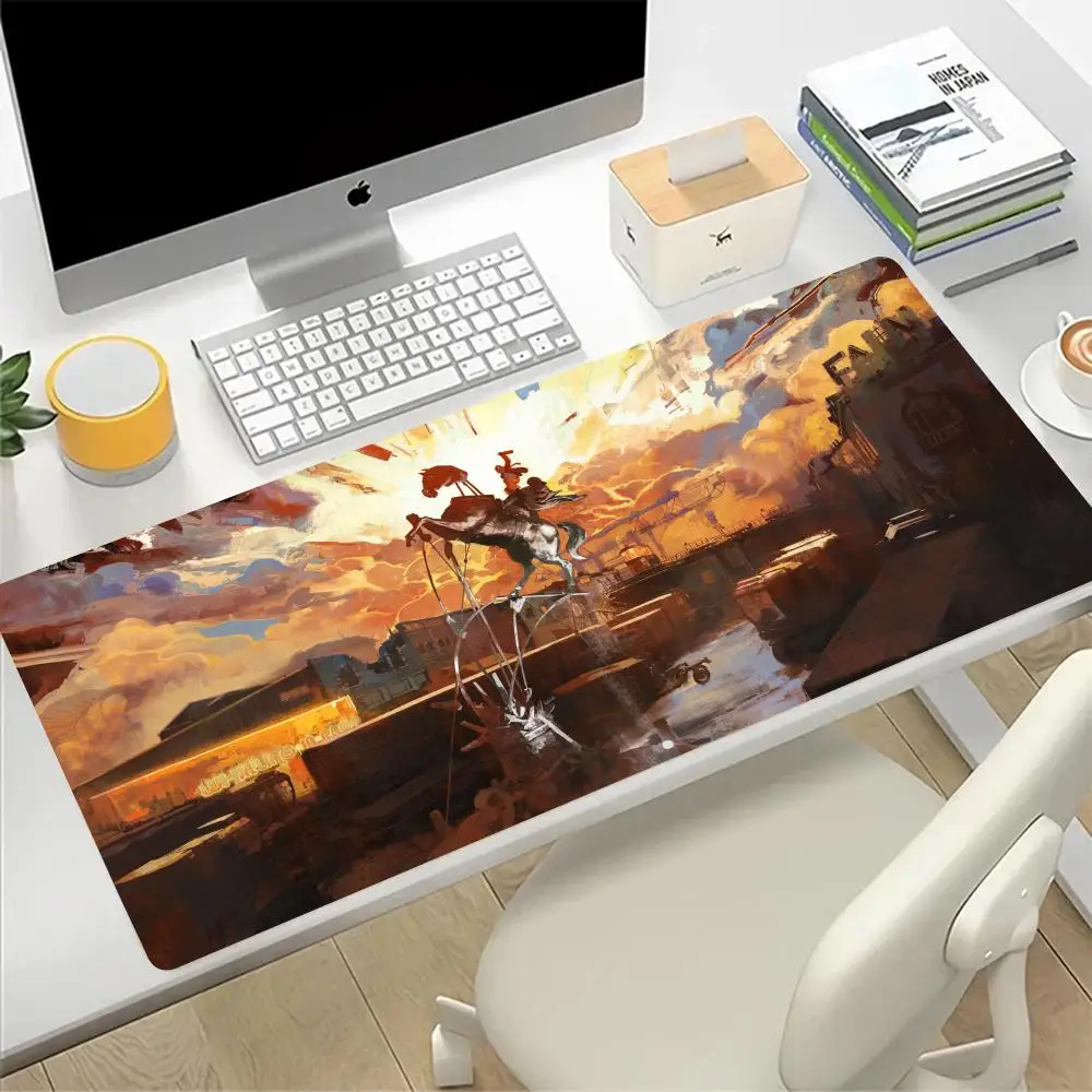 Disco Elysium Mouse Pad Large Gaming Mousepad Pc Gamer Silicone Computer Office Mouse Mat Tastiera Mat Desk Pad Laptop Mausepad