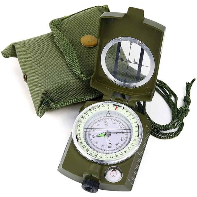 

Waterproof High Precision Compass Outdoor Gadget Sports Hiking Mountaineering Professional Military Army Metal Sight