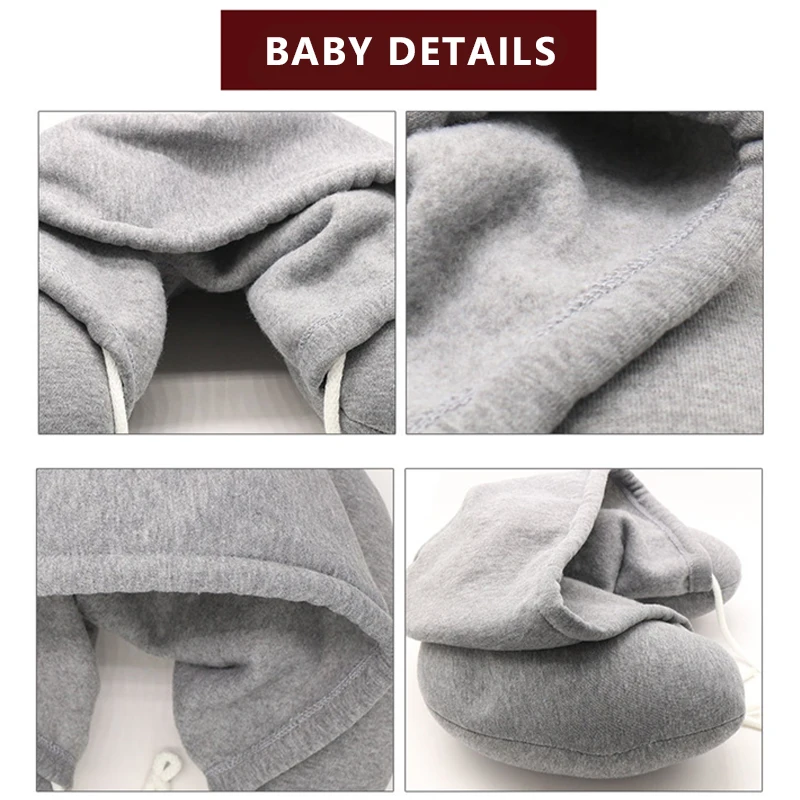Kids Rear Seat Pillow Car Seat Sleeping Pillows For Passenger Rear Rest Neck Pillow Cushion Long Trip Head Neck Protector