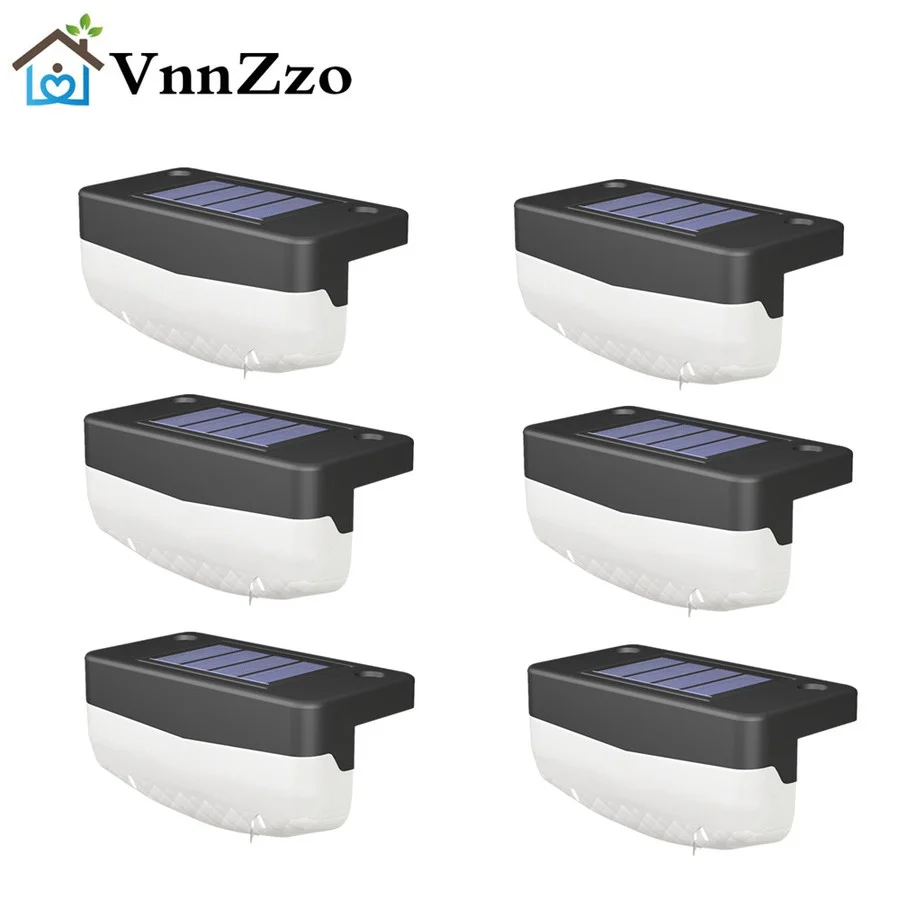 1-10pcs LED Solar Stair Light solar lights solar fairy lights solar landscape lights solar pathway lights garden lights solar stair lights Waterproof Outdoor Garden Passage Courtyard Terrace Guardrail Step Light Landscape