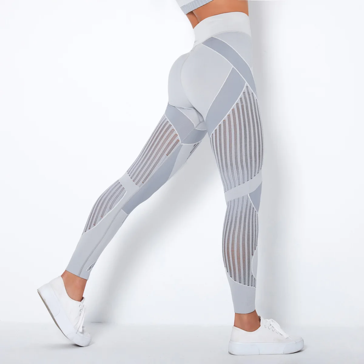 Sexy Yoga Leggings para Mulheres, Gradiente, Sem