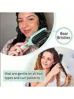 Nouvelle brosse définissante pour boucles - Brosse pour cheveux bouclés pour le coiffage, brosse pour cheveux bouclés humides, pour modeler et définir 4