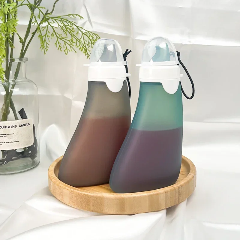 Breastmilk Storage Bags Silicone Reusable Leak-proof with Pacifier