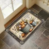 Thanksgiving Fall Pumpkin Theme Door Mat Kitchen Bathroom Laundry Non-slip Floor Mat Living Room Balcony Hallway Entrance Rugs 4