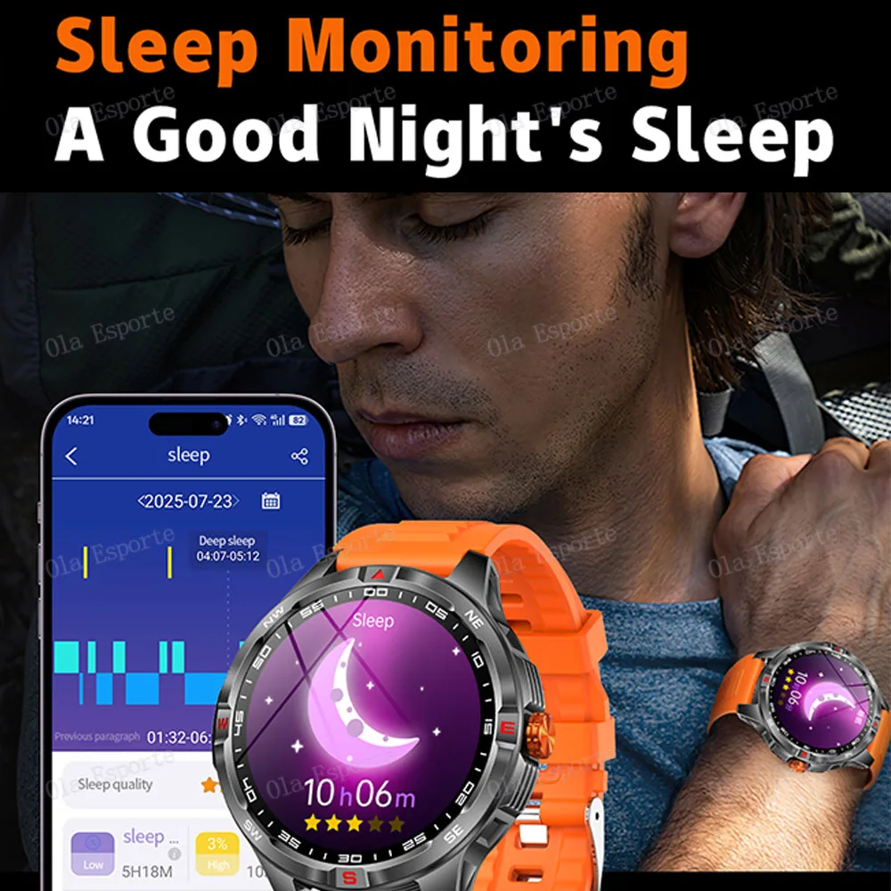 2025New Military T-Rex 3 Ultra 1000mAh Battery Smart Watch Waterproof Heart Rate Health Monitoring Sports tracker Smartwatch Men