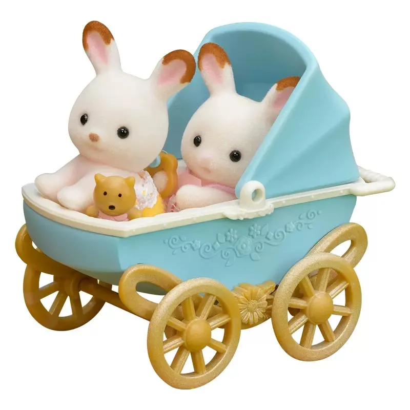 

Sylvanian Families Dollhouse Furry Baby Doll Accessories Chocolate Rabbit Twins Set Girl Gift New in Box 5432