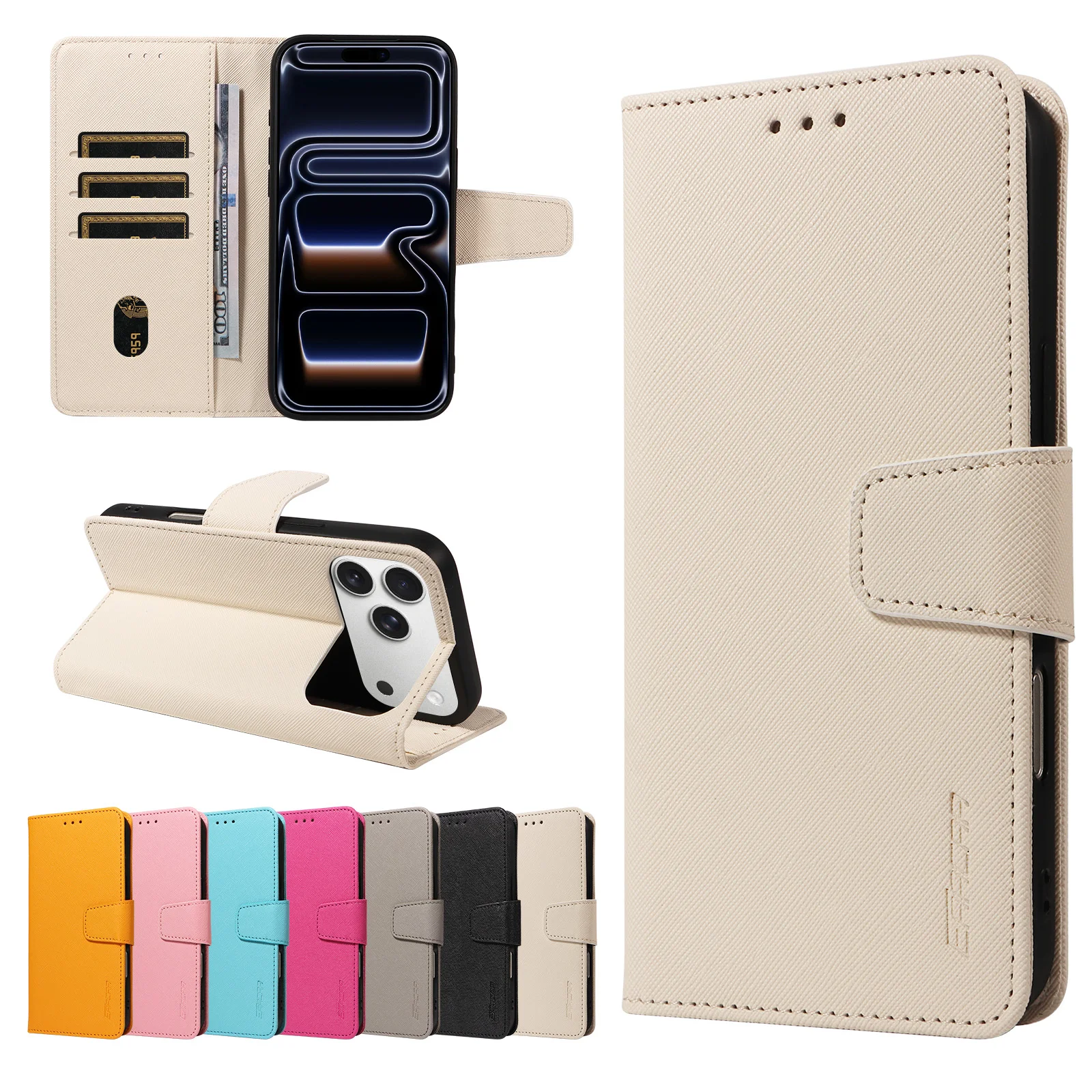 Premium PU Leather Shockproof Magnetic Wallet Phone Case - Fashion Protective Cover