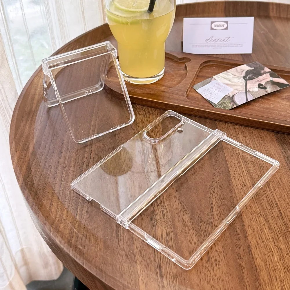 Crystal Clear Shockproof Slim Hinge Protector Case - Transparent Acrylic Cover