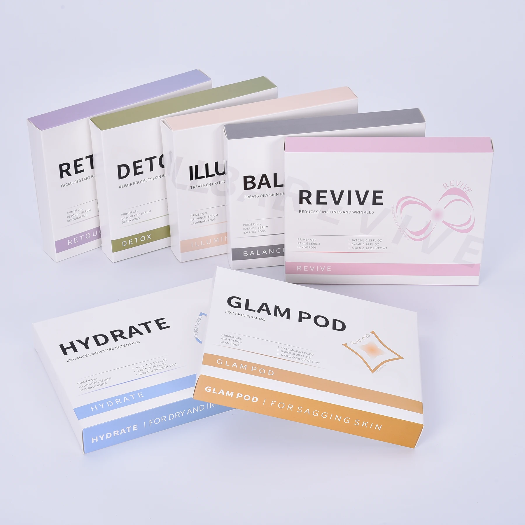 Newest CO2 Oxygen Bubble Kit Skin Care Oxygen Pods Capsule Balance Illuminate Revive Skin Exfoliation Tightening Product 4