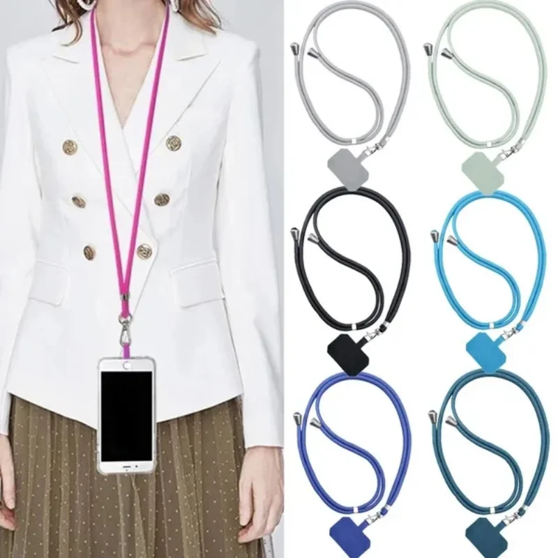 Crossbody Lanyard Teacher, Cross Body Side Sling Teacher Lanyard Adjustable Hangable Phone Id Keys Walkie Talkie Gray