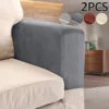 2PCS/Set Modern Simple Household Sofa Armrests Elastic Thickened Sofa Cover Non-slip Protection Armrests Sofa Cover for Recliner 2