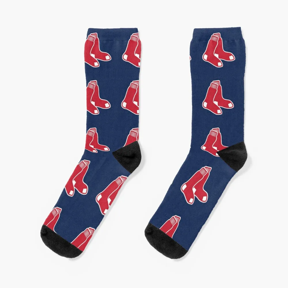 

red Socks hockey funny gift Socks Girl Men's