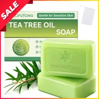 Savon à l'arbre à thé, barre de savon à l'huile d'arbre à thé, savons naturels pour le nettoyage de la peau du corps, savon à barre exfoliant doux 1