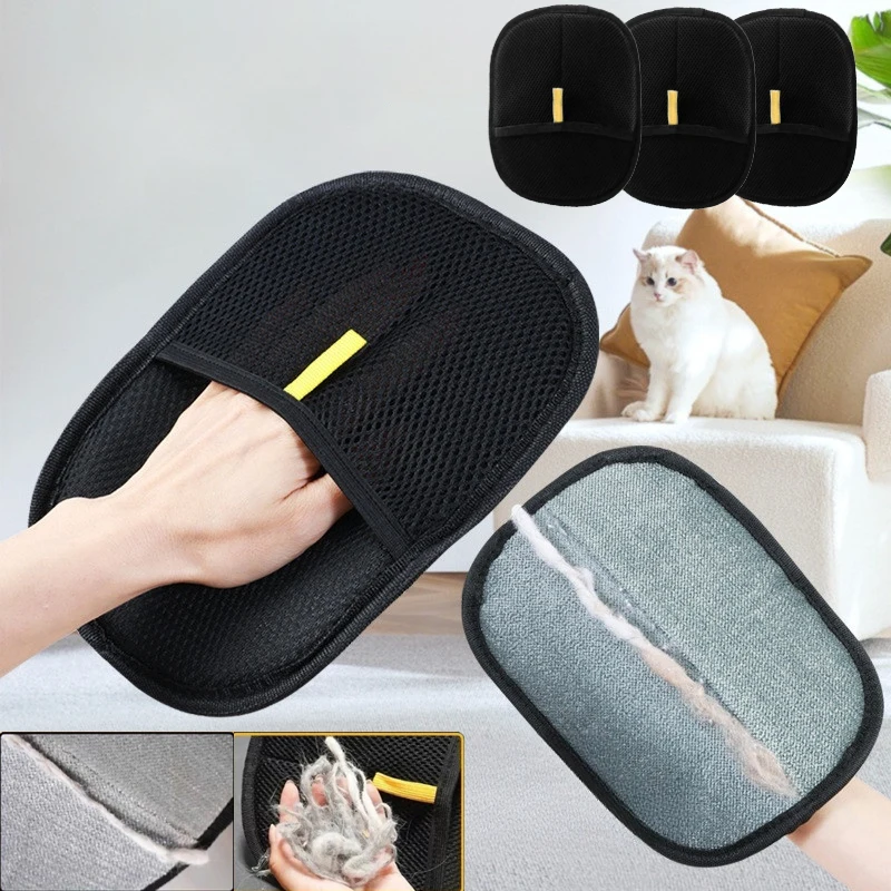 Double-Sided Pet Grooming Gloves Deshedding Brush