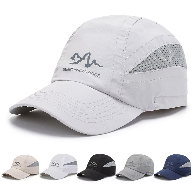 

Men's Full Closed Caps Summer Outdoor Thin Single Layer Fast Dry Baseball Caps Women One Size Snapback Hats Hip Hop Dad Hat