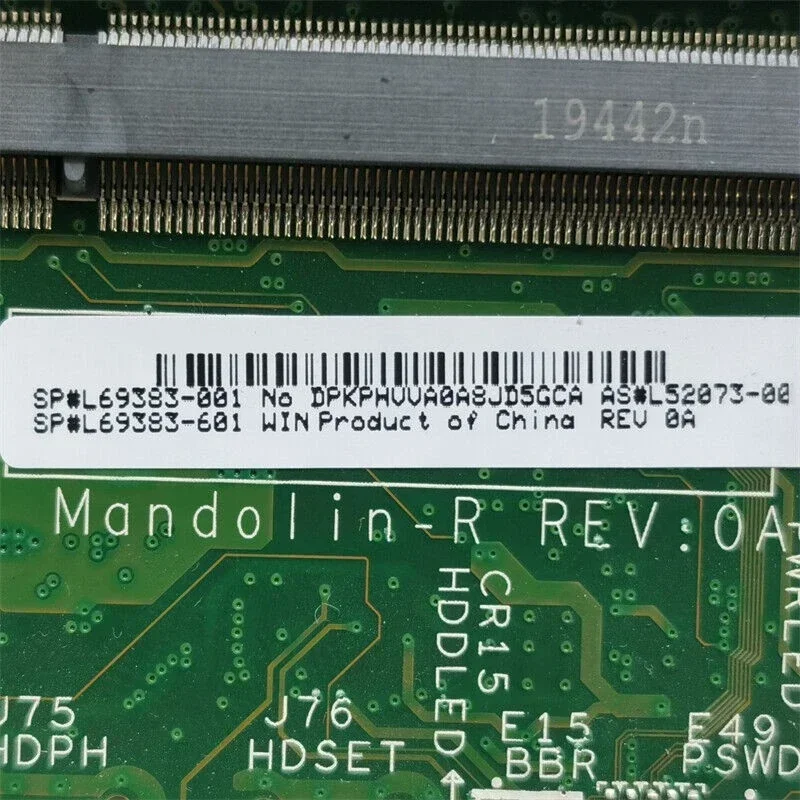 L69383-001 For HP Prodesk 400 G5 DM Mini Motherboard DAF80BMB6D0 L52073-001 L69383-601 DDR4 Mainboard 5 L69383-001 For HP Prodesk 400 G5 DM Mini Motherboard DAF80BMB6D0 L52073-001 L69383-601 DDR4 Mainboard - Image 3