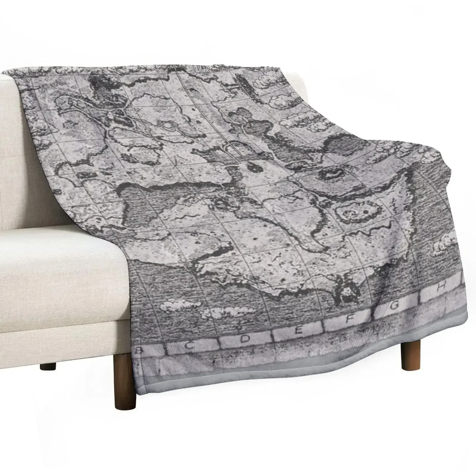 Shadow Of The Colossus Map Throw Coperta Flanella Fluffy Softs Coperte