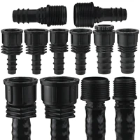 Barb Adapter Tee Elbow 16mm 20mm 25mm PE Hose To 1/2" 3/4" Male Female Thread Connector Garden Drip Irrigation Watering System 1