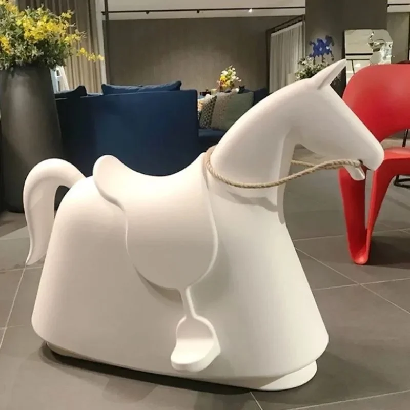 

Cartoon Pony Chair Kindergarten Animal Modeling Rocking Chair