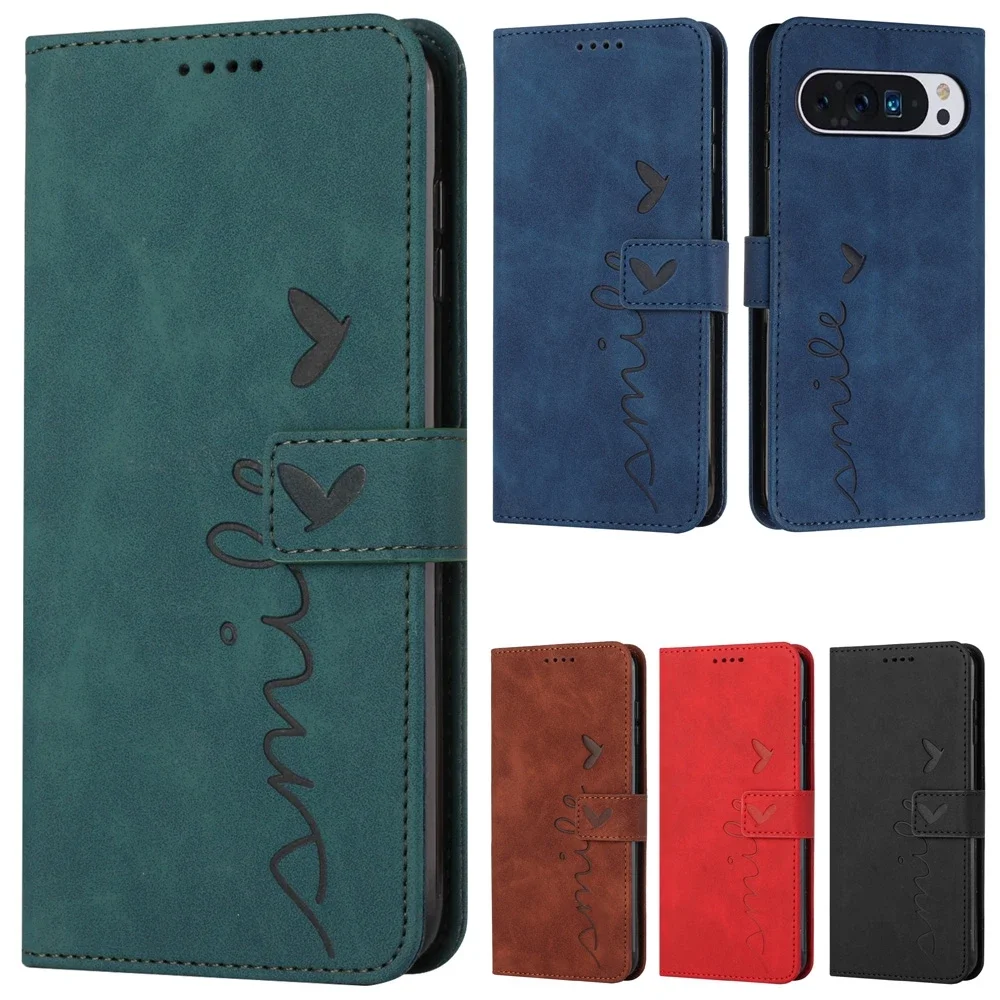 Premium PU Leather Flip Wallet Case with Card Holder and Stand, Strap Included