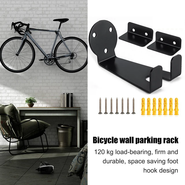 Colgador de pared para bicicleta, soporte de almacenamiento interior  Vertical para bicicleta, estante de exhibición colgante de pared para  garaje/IndoorHook - AliExpress