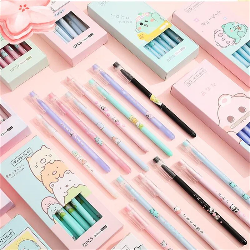 

80 pcs/lot Creative Sumikko Gel Pen Cute 0.5mm Black Ink Pens Gift Stationery Office School Supplies Wholesale