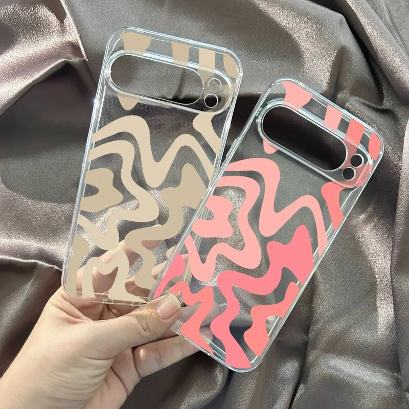 Fashionable Zebra Stripe Pattern Transparent Soft Phone Case