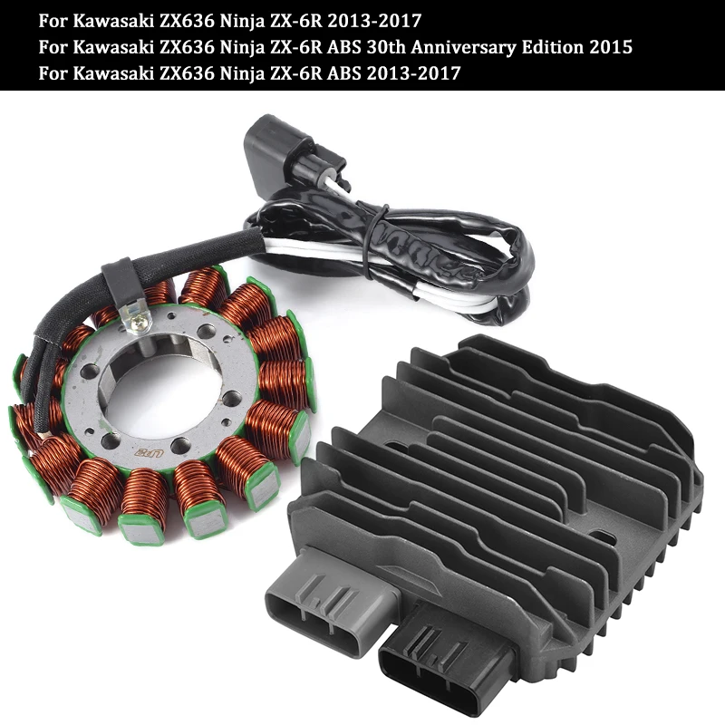 

Выпрямитель регулятора катушки статора для Kawasaki ZX636 Ninja ZX-6R ABS 30-й юбилейный выпуск ZX636 Ninja ZX 6R ZX6R ABS 2013-2017