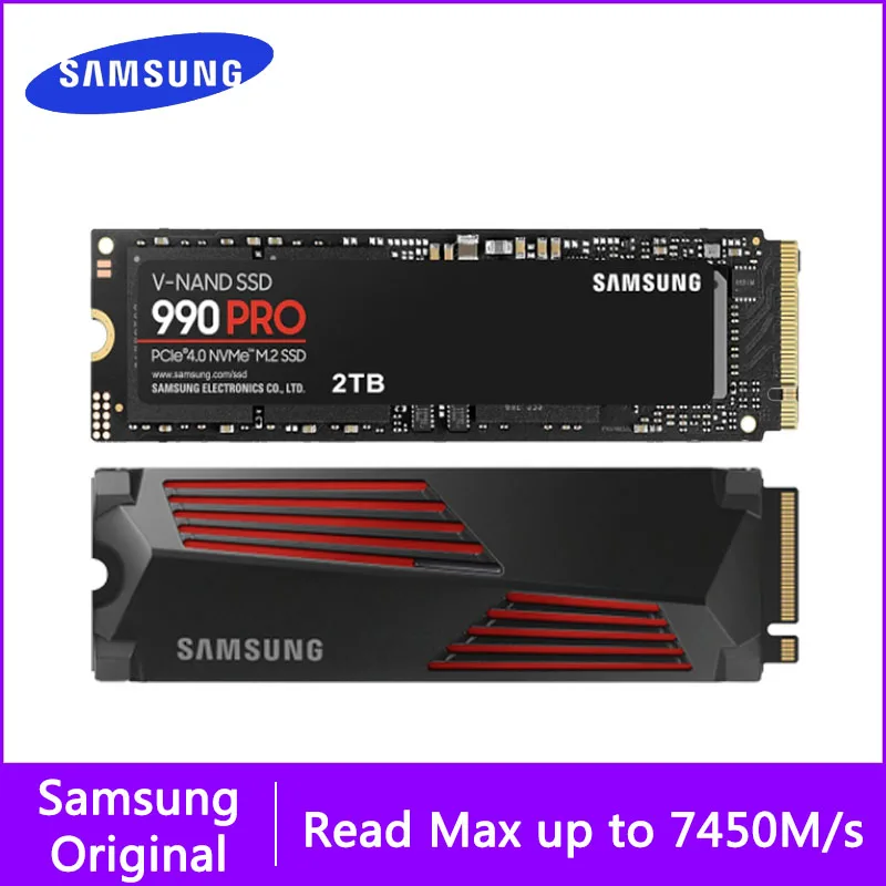 Samsung m.2 ssd m2 1tb 2tb pcie gen 4.0x4, nvme™2.0 hdd disco rígido ...
