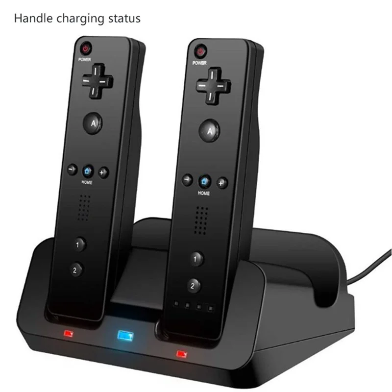 Smart Charging Station Dock Stand Charger for Wii U Gamepad Remote Controller A9LC(White) HOT