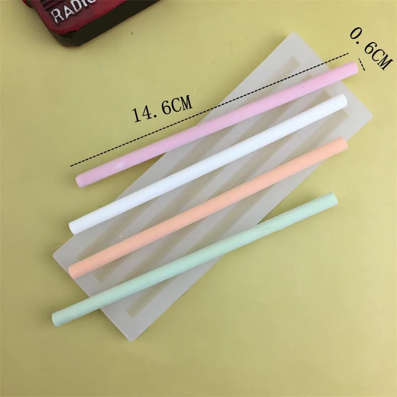 DIY Sealing Wax Stick Silicone Mold Half Round Long Strip Lacquer Wax Stick Handmade Creative Silicone Mold Candle Making silicone mold silicone candle mold silicone candle molds candle mold