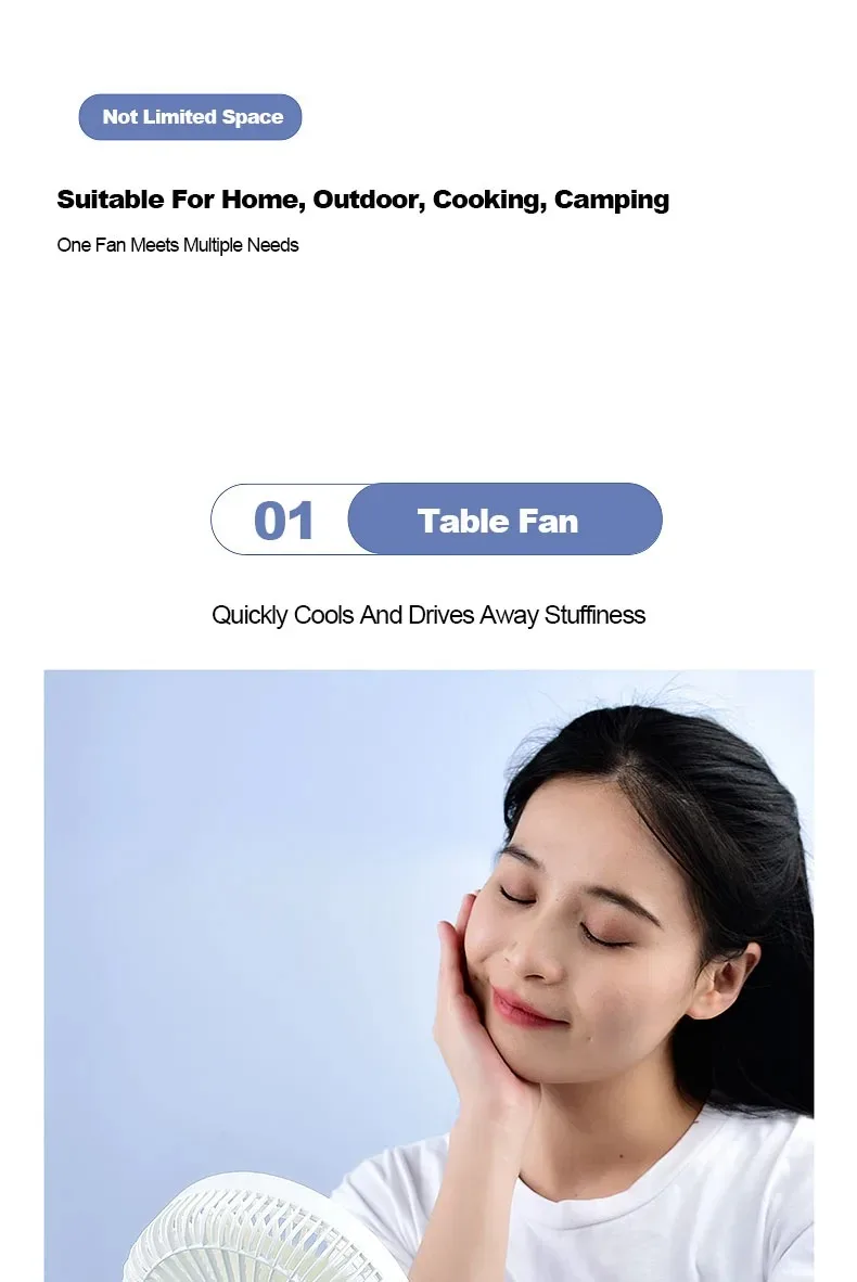 Description Picture 6 of itemDesktop Multifunctional Night Light Three Wind Speeds Rechargeable Portable Fan Wall Hanging Electric Fan Usb Mini Portable Fan