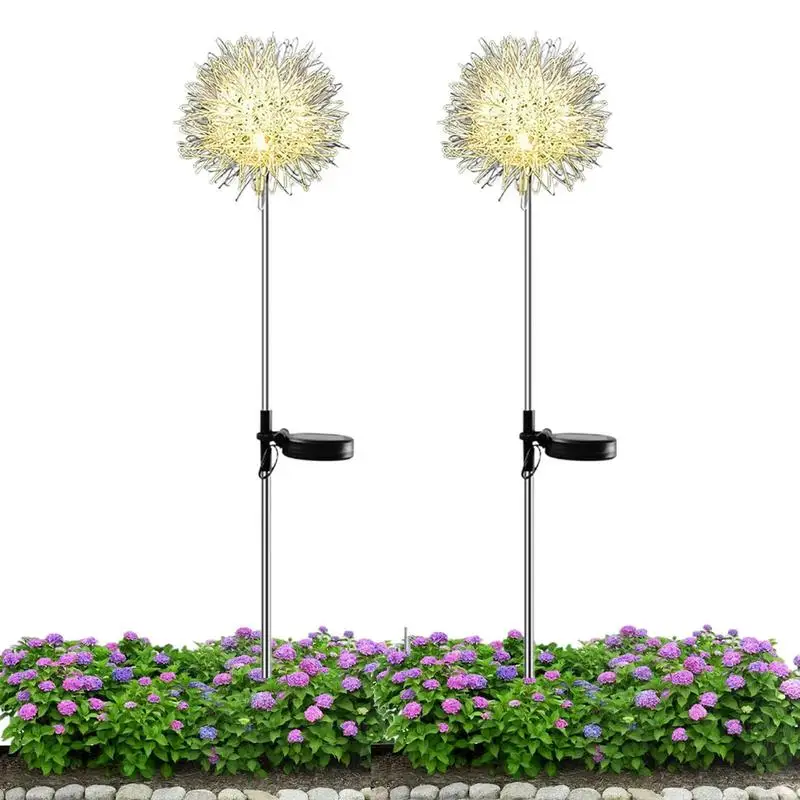 

Solar Garden Lights 2pcs Solar Garden Lights Outdoor Decorative Lights 3 Lighting Modes Waterproof Outdoor Decoration For Lawn
