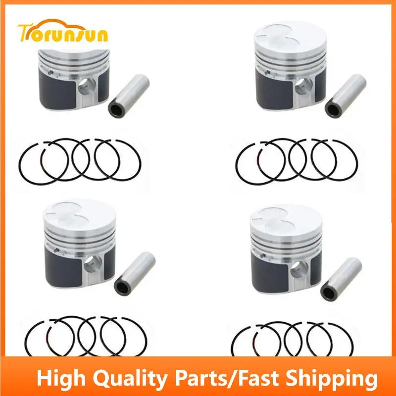 

New 4 Sets STD Piston Kit With Ring 8-97257-876-0 Fit For Isuzu 4LE1 Engine 85MM