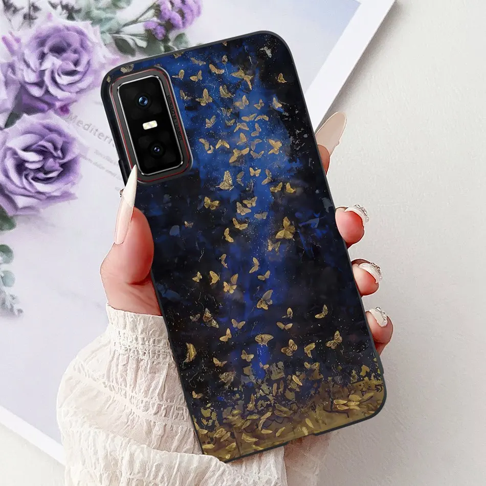 Cool Dragon Tiger Painted Soft Silicone Phone Case