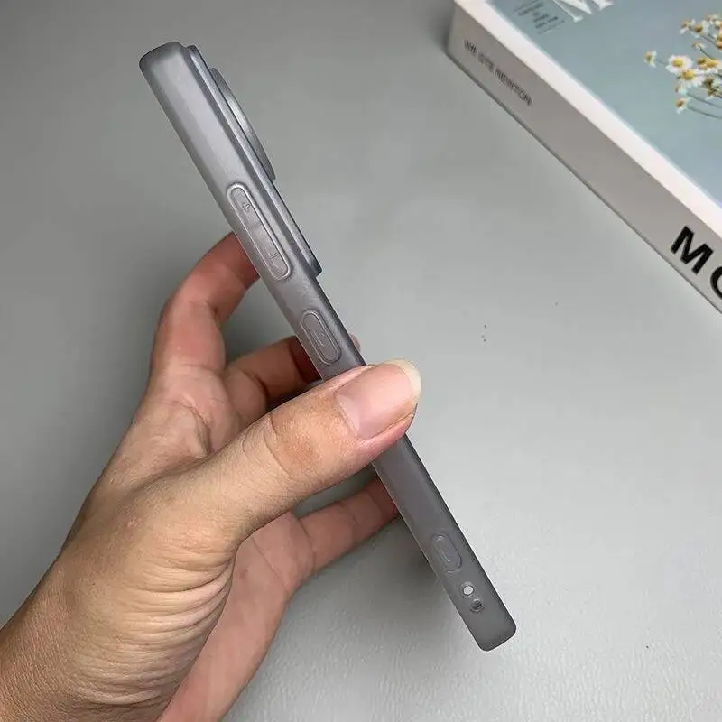 Magnetic Matte Transparent Soft Silicone Protective Case